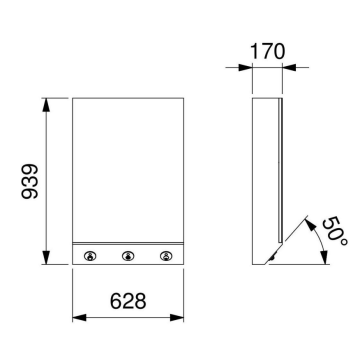Sistema multifunzione a parete Idral modello 10575 della serie 4ALL COMPACT