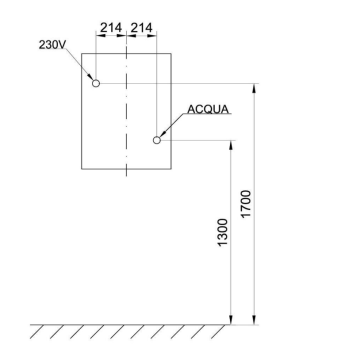 Sistema multifunzione a parete Idral modello 10575 della serie 4ALL COMPACT