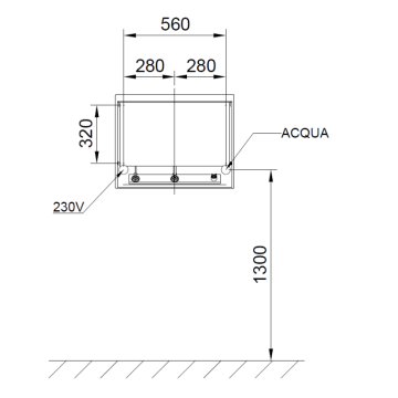 Il Sistema multifunzione a parete serie 4ALL in MULTISTRATO LAMINATO, modello 10575/E
