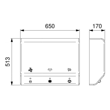 Il Sistema multifunzione a parete serie 4ALL in MULTISTRATO LAMINATO, modello 10575/E