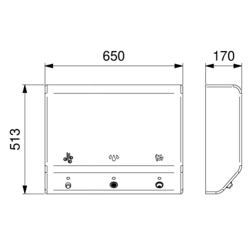 Il Sistema multifunzione a parete serie 4ALL EASY-COMPACT (modello 10580)