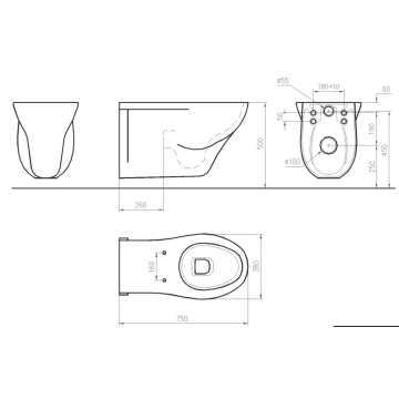 Il Vaso sospeso serie EASY, modello 10276