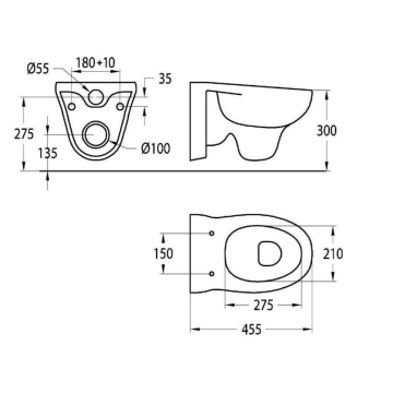 Vaso sospeso serie KIDS in ceramica