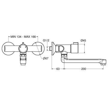Il Miscelatore termostatico temporizzato serie 908 modello 908.35-140