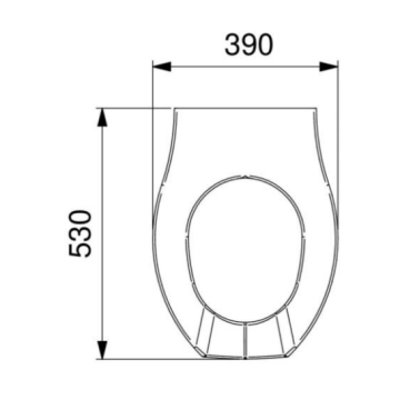 Copertura igienica per vasi serie EASY con apertura frontale