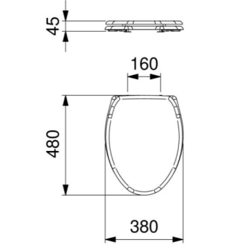 edile termoformato bianco per vasi serie EASY con apertura frontale
