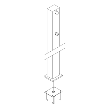 La colonna doccia da esterno modello 09231/L