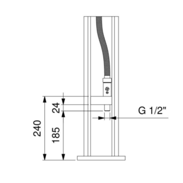 La colonna doccia da esterno modello 09231/L