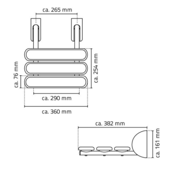Il Sedile doccia ribaltabile serie EASY, modello 12007.1