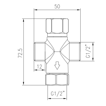 Rubinetto temporizzato regolabile per lavabo serie MODERN modello 8510