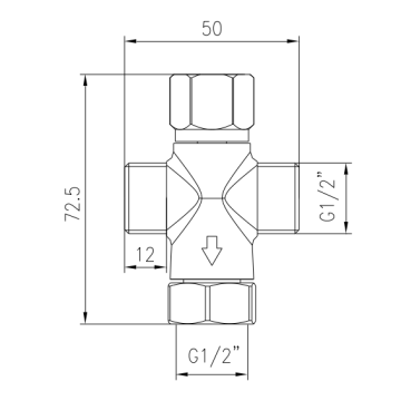 rubinetto temporizzato per lavabo serie MODERN modello 08510F/PM