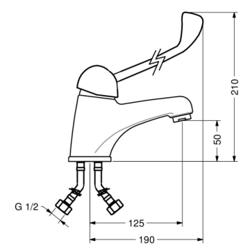 miscelatore monocomando per lavabo modello 02475