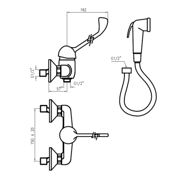 miscelatore monocomando serie EASY modello 2404 di Idral