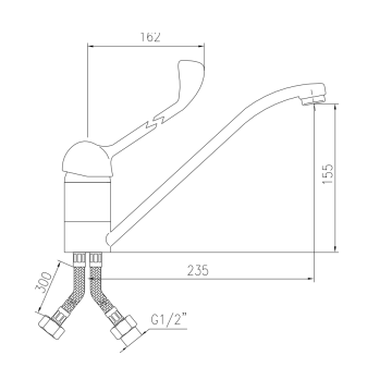 miscelatore monocomando Idral modello 2450 è la scelta ideale per la tua cucina