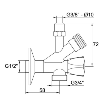 rubinetto combinato modello 194 di Idral
