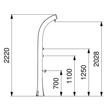colonna doccia temporizzata singola modello 9270 di Idral