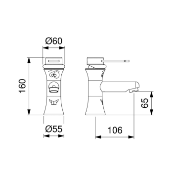 rubinetto lavabo della serie KIDS è la scelta ideale per ambienti dedicati ai più piccoli