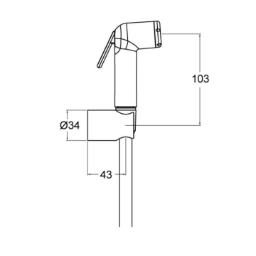 Doccia igienica serie EASY modello 09024/DC di Idral