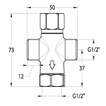 premiscelatore meccanico 1/2” modello 09026/1 di Idral