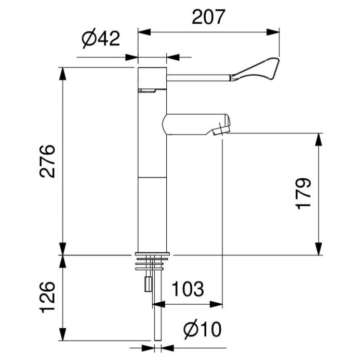 miscelatore progressivo per lavabo modello 02058/1 di Idral