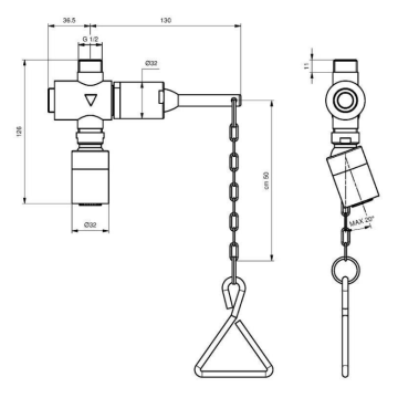 rubinetto temporizzato per doccia serie MODERN modello 09030/1S di Idral