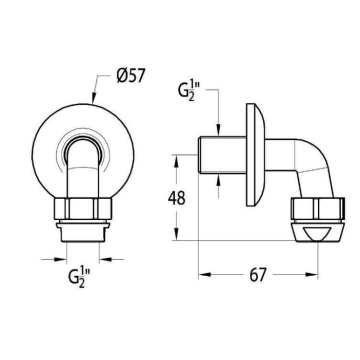 rubinetto temporizzato per doccia serie MODERN modello 09030/1S di Idral