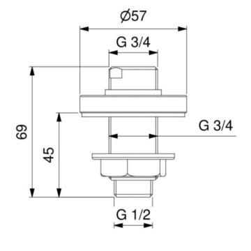 basetta di fissaggio modello 9435 di Idral