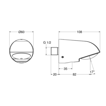 Il soffione fisso doccia modello 9036 di Idral è progettato per garantire sicurezza e resistenza