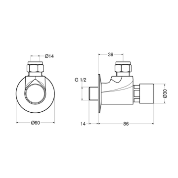 Il rubinetto temporizzato Idral MODERN, modello 08120-30