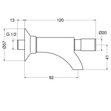 Il rubinetto per fontanelle a pulsante modello 0156C12 di Idral