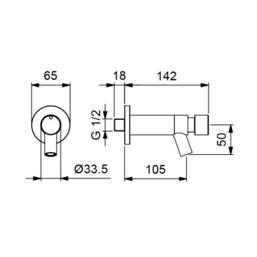 rubinetto temporizzato per lavabo serie INOX modello 8400 di Idral