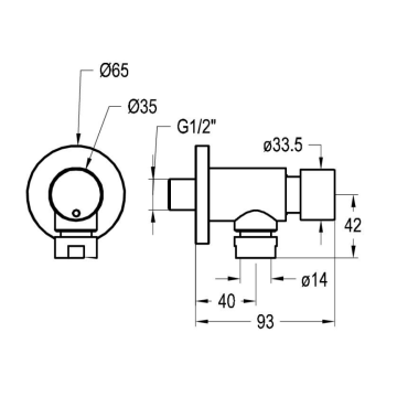 Rubinetto temporizzato per orinatoio serie INOX modello 08420/1 di Idral