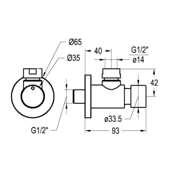 Rubinetto temporizzato per doccia serie INOX modello 08420-15 di Idral