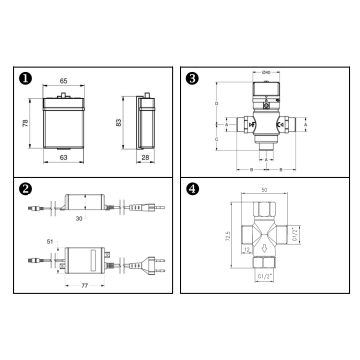 Rubinetto elettronico per lavabo serie CURVE modello 02503/1 di Idral