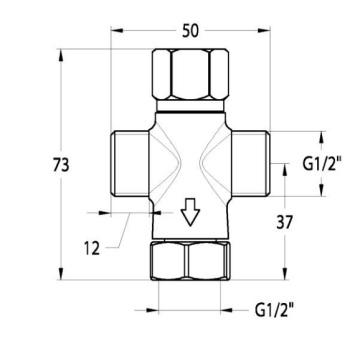 rubinetto temporizzato lavabo serie CLASSIC modello 08011A di Idral