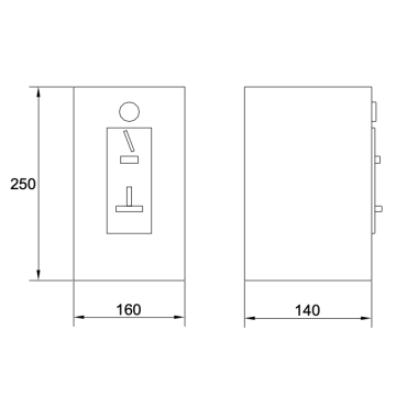 gettoniera modello 2605 di Idral è progettata per l’attivazione a gettone (Art. 02606)