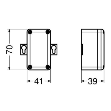 Miscelatore elettronico lavabo serie CURVE a fotocellula, modello 02504/R di Idral