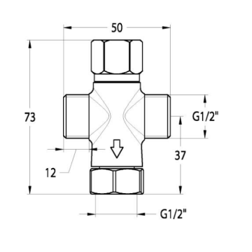 Rubinetto elettronico lavabo Serie ONE Modello 02511/R di Idral