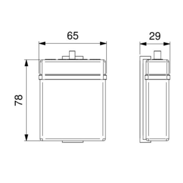 Rubinetto elettronico per lavabo serie ONE con comando a fotocellula, modello 02511/RPT di Idral
