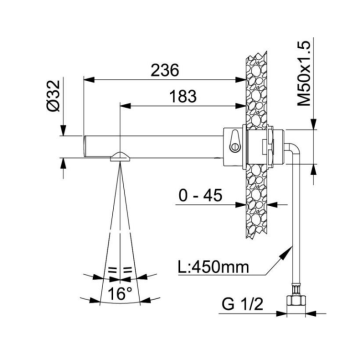 miscelatore elettronico serie ONE, modello 02584/R di Idral