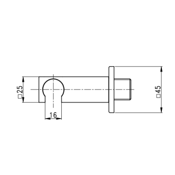 Presa Acqua a Muro Square con Porta Doccetta Scomponibile è la soluzione ideale per chi desidera unire funzionalità ed eleganza 