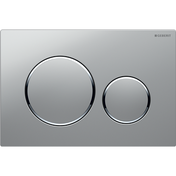 Placca Geberit Sigma20 Round Bianco/Cromo - Cod. 115.882.KJ.1

