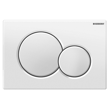 Geberit Sigma01 placca bianca round doppio tasto 115.770.11.5

