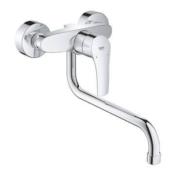 Miscelatore lavello a parete Grohe Eurosmart bocca 276 mm cromo

