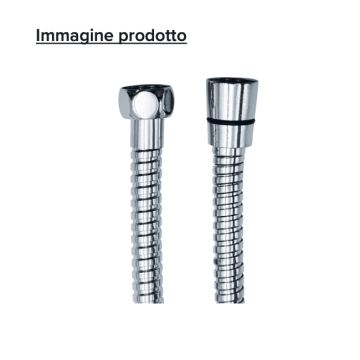 Flessibile doccia acciaio inox 120 cm antitorsione