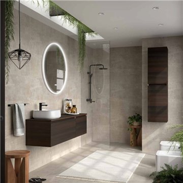 Colonna bagno sospesa 35x160 cm eucalipto oceania con 2 ante – Tania