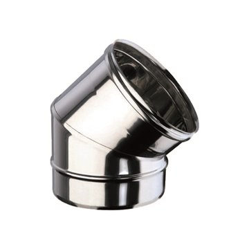 Curva 45° Inox Ø100 – Acciaio AISI 316L
