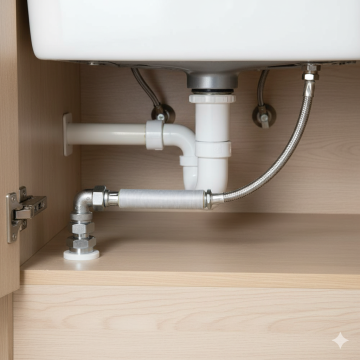 Giunto estensibile acqua 1/2"x3/4" MF 90–130 mm inox ottone NBR