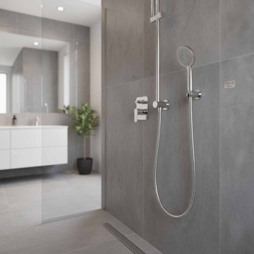 Flessibile doccia Spring Line 200 cm acciaio inox cromato Ø1/2 F