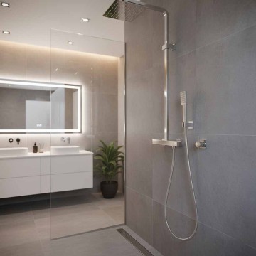 Flessibile doccia Spring Line 175 cm inox cromato Ø1/2 F girevole 15x1 M